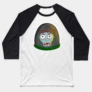 Zombie Gravesite Baseball T-Shirt